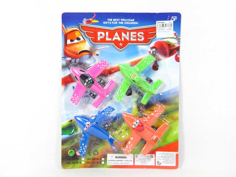 Pull Back Plane(4in1) toys