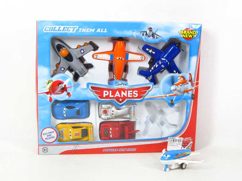 Pull Back Plane (8in1) toys