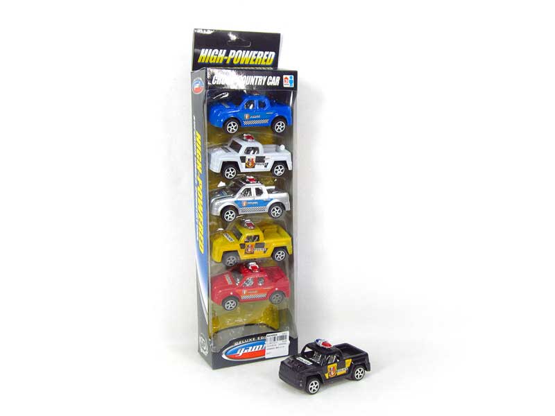 Pull Back Police Car(6in1) toys