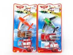 Pull Back Airplane & Pull Back Car(3in1)