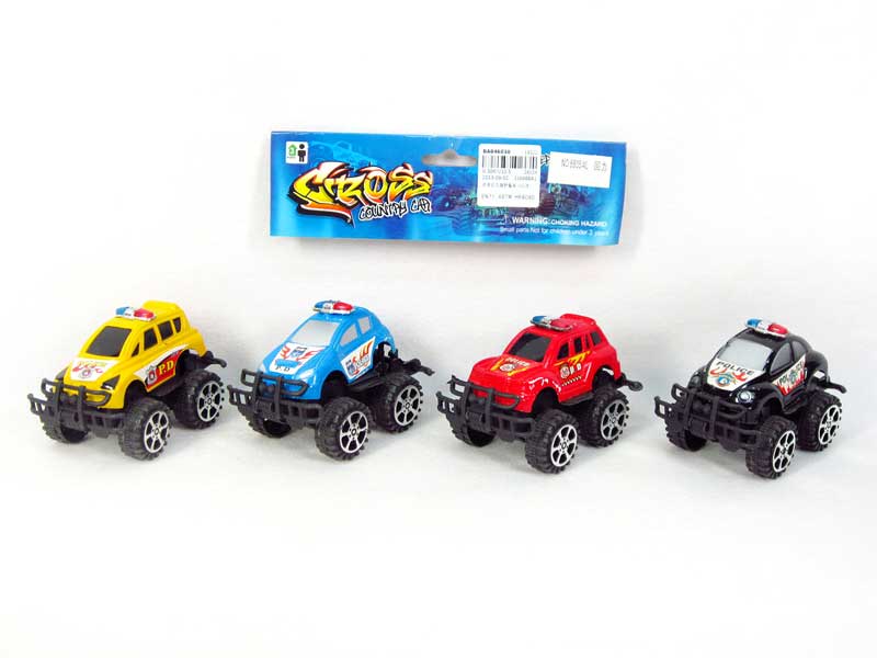 Pull Back Cross-country Police Car(4in1) toys