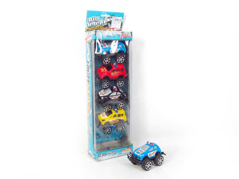 Pull Back Cross-country Police Car(5in1) toys