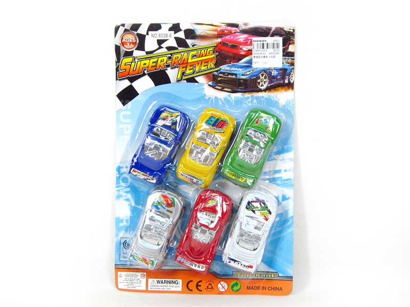 Pull Back Racing Car(6in1) toys