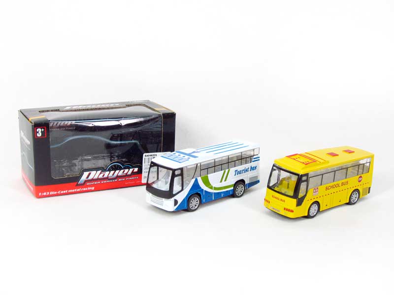 Die Cast Bus Pull Back W/L_M(2S) toys