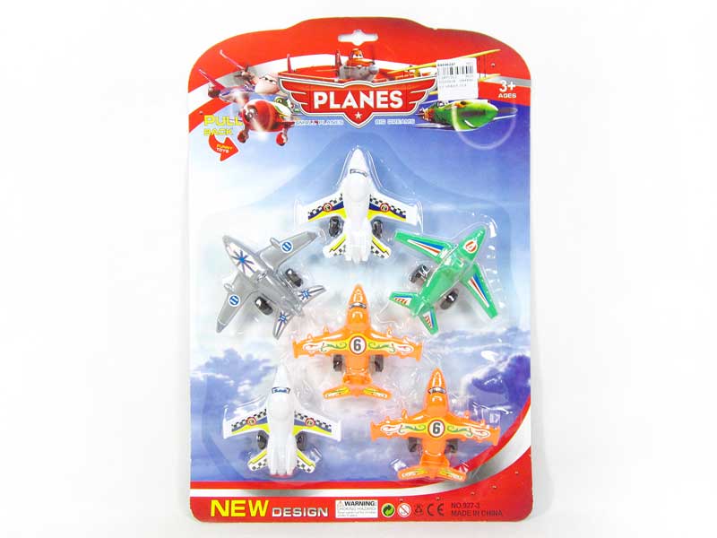 Pull Back Plane(6in1) toys