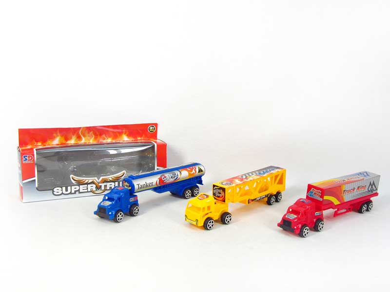 Pull Back Container Truck(3S3C) toys