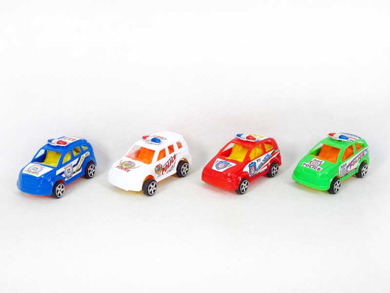 Pull Back Police Car(4in1) toys