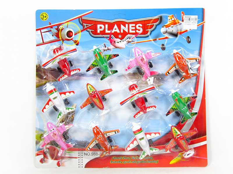 Pull Back Plane(12in1) toys