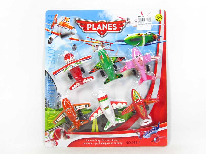 Pull Back Plane(6in1) toys