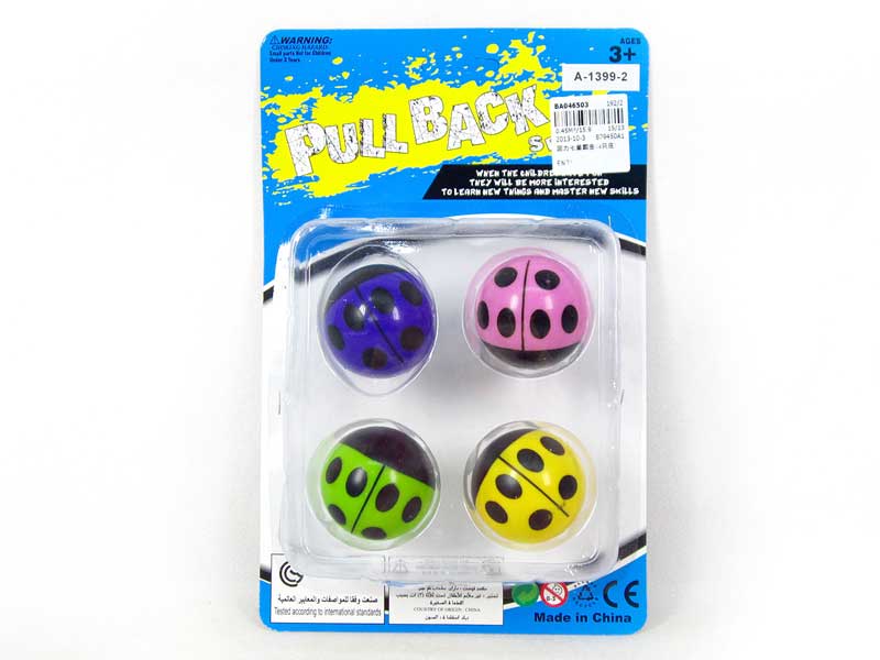 Pull Back  Ladybug(4in1) toys