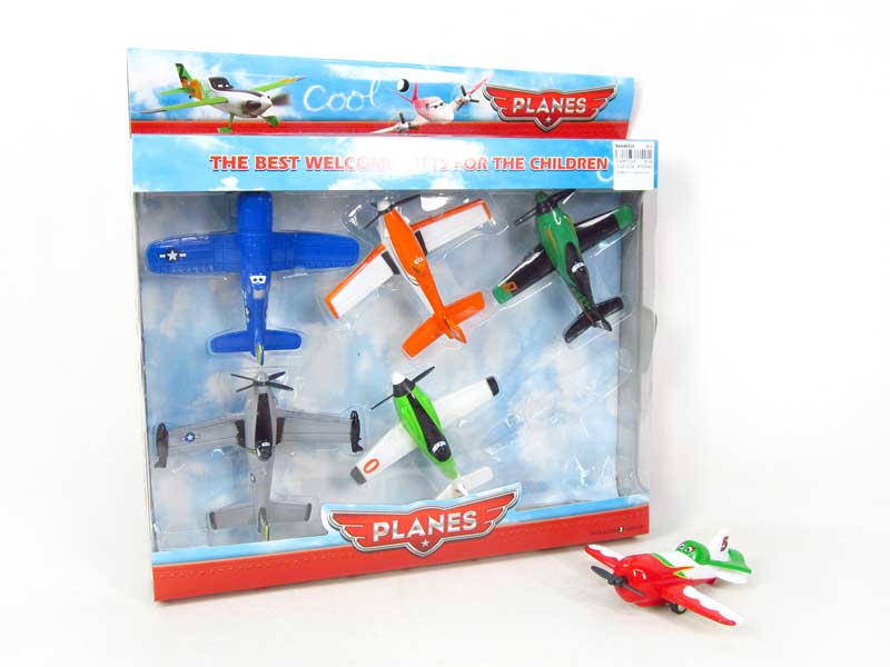 Pull Back Plane(6in1) toys