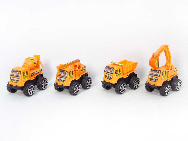 Pull Back Construction Truck(4S)) toys