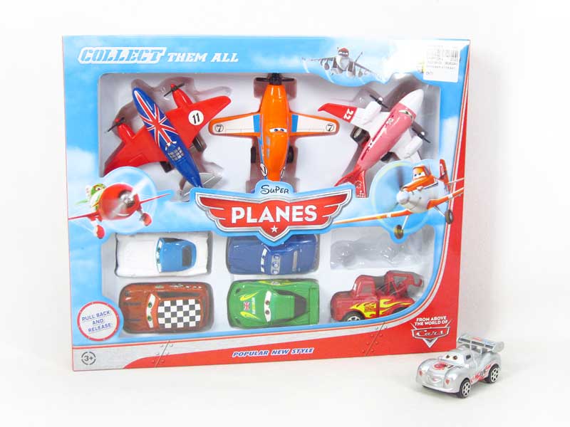 Pull Back Airplane & Pull Back Car toys
