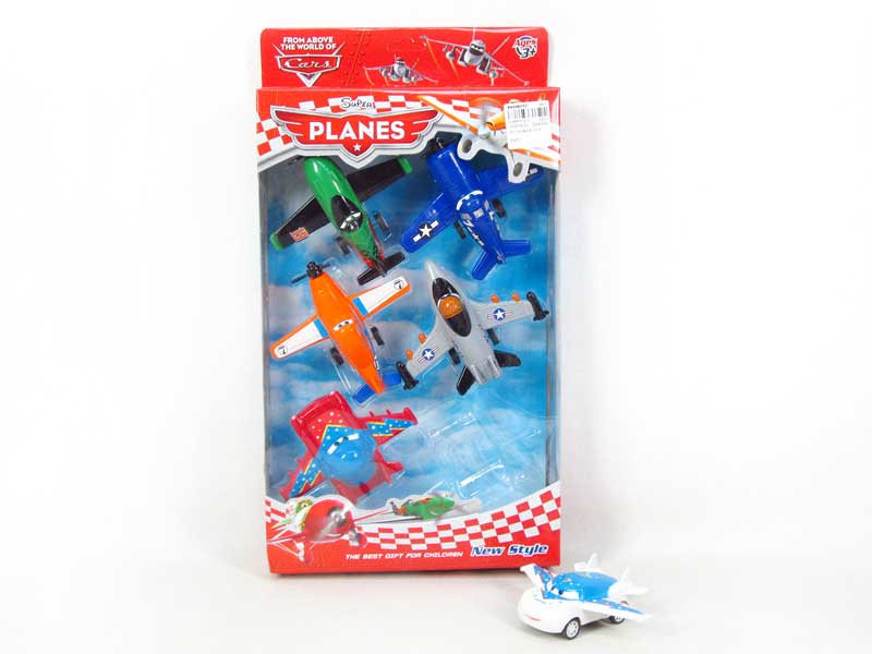 Pull Back Plane(6in1) toys