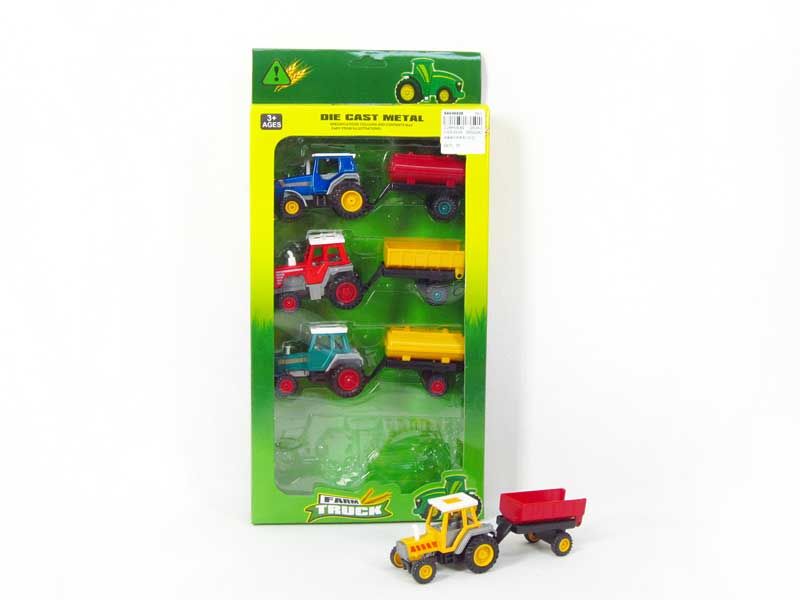 Die Cast Farmer Car Pull Back(4in1) toys