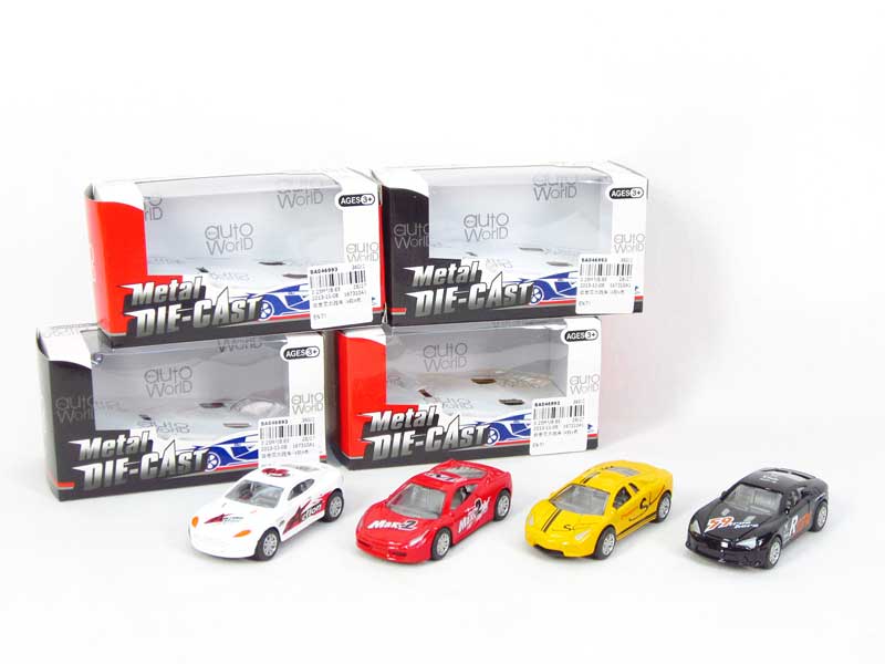 Die Cast Sports Car Pull Back(4S4C) toys