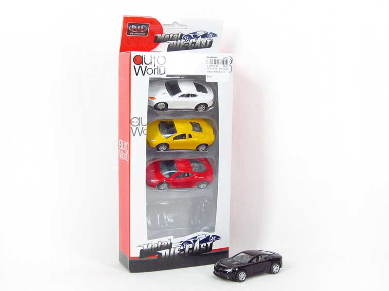 Die Cast Sports Car Pull Back(4in1) toys