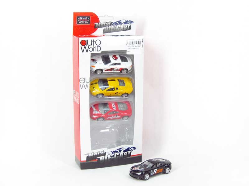 Die Cast Sports Car Pull Back(4in1) toys