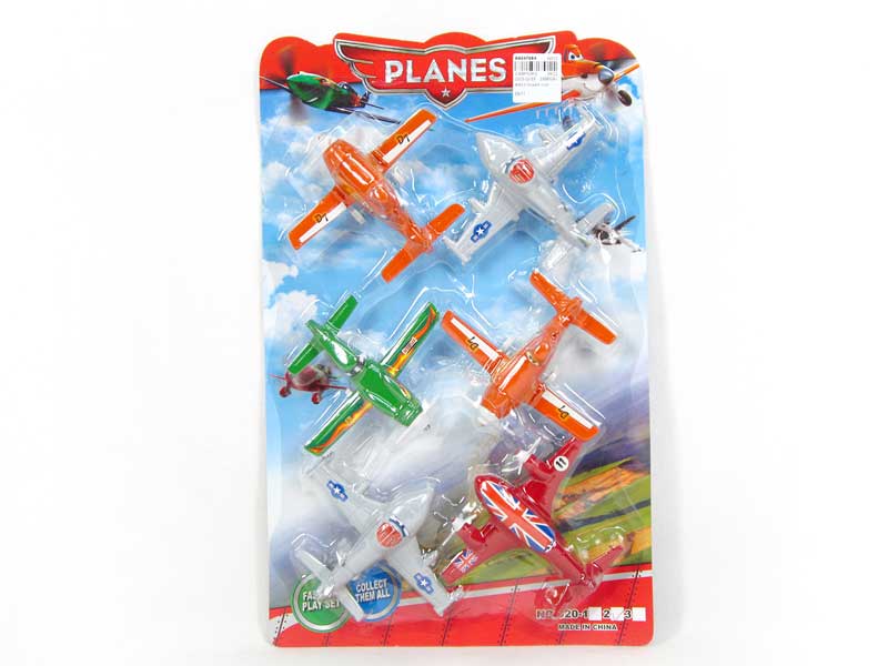 Pull Back Plane(6in1) toys