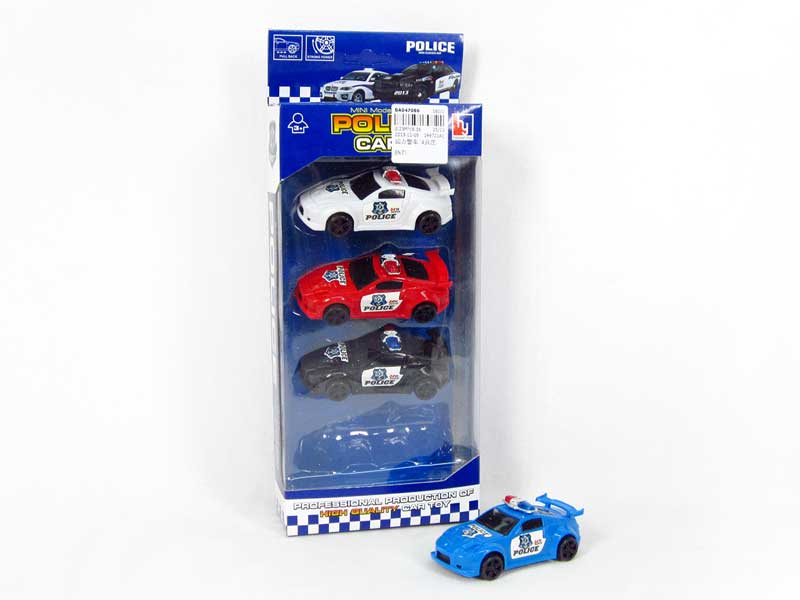 Pull Back Police Car(4in1) toys