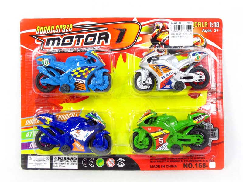 Pull Back Motorcycle(4in1) toys