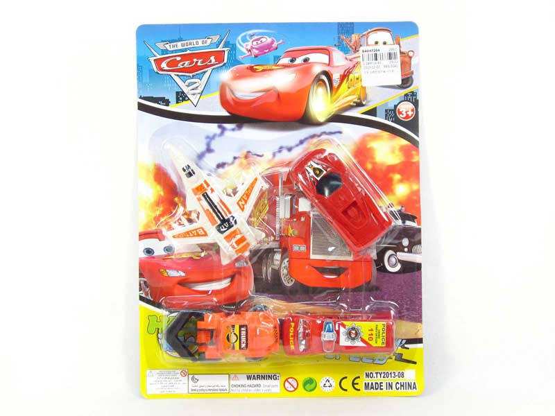 Pull Back Plane & Free Wheel Car(4in1) toys