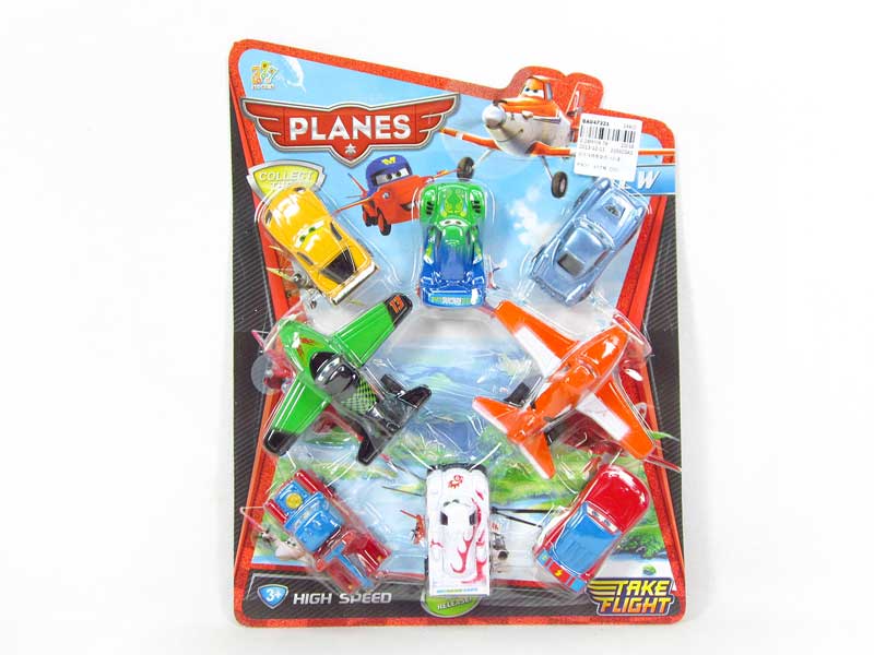 Pull Back Plane(8in1) toys