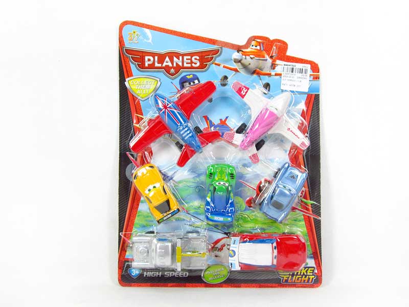 Pull Back Plane(7in1) toys