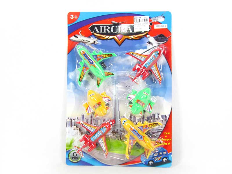 Pull Back Plane(6in1) toys