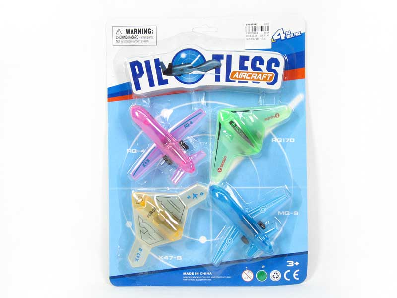 Pull Back Airplane(4in1) toys