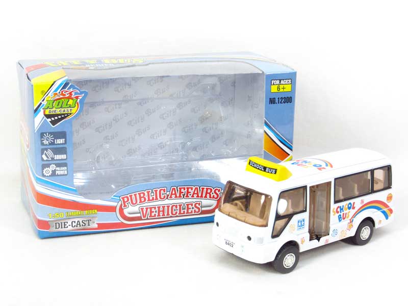 Die Cast Bus Pull Back(2C) toys