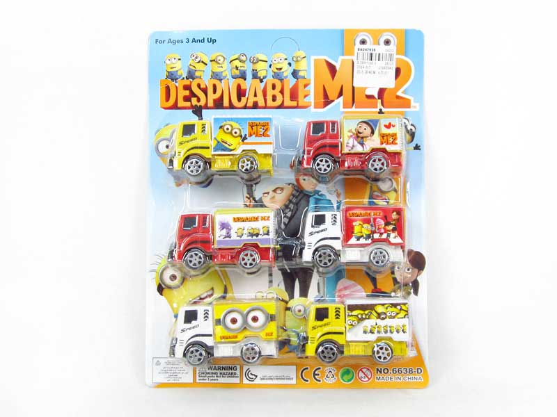 Pull Back Container Truck(6in1) toys