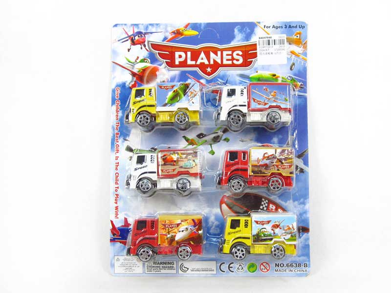 Pull Back Container Truck(6in1) toys