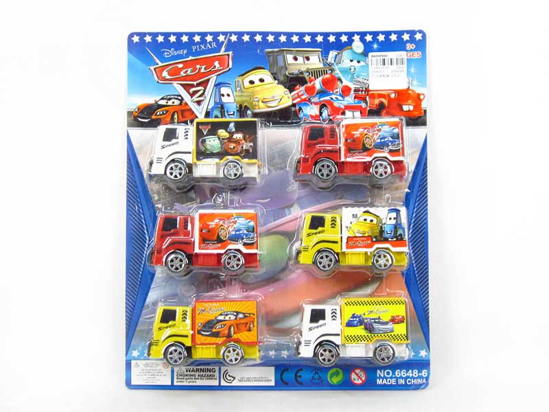 Pull Back Container Truck(6in1) toys