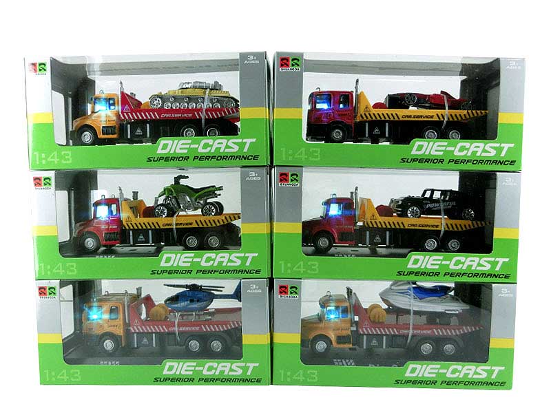 Die Cast Truck Pull Back W/L_M(6S) toys