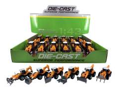 1:43 Die Cast Construction Truck Pull Back(12in1)