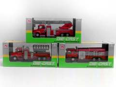 1:60 Die Cast Fire Engine Pull Back(3S)
