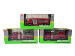 1:60 Die Cast Fire Engine Pull Back W/L_M(3S)