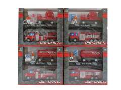 1:60 Die Cast Fire Engine Pull Back W/L_M(2in1)