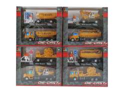 1:60 Die Cast Construction Truck Pull Back W/L_M(2in1)