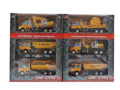 1:60 Die Cast Construction Truck Pull Back W/L_M(3in1)