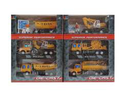 1:60 Die Cast Construction Truck Pull Back W/L_M(3in1)