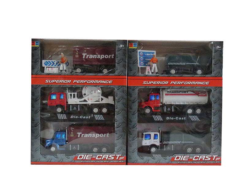 1:60 Die Cast Truck Pull Back W/L_M(3in1) toys