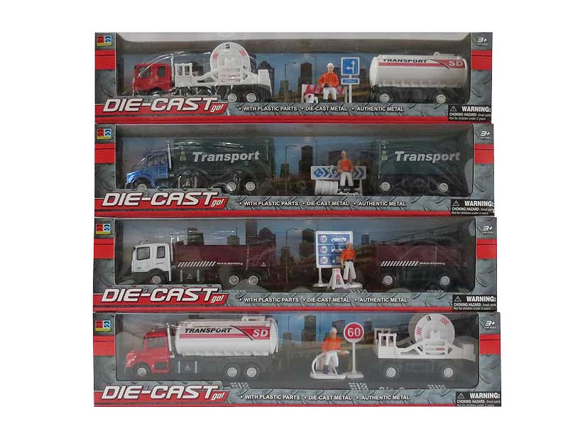1:60 Die Cast Truck Pull Back(4S) toys