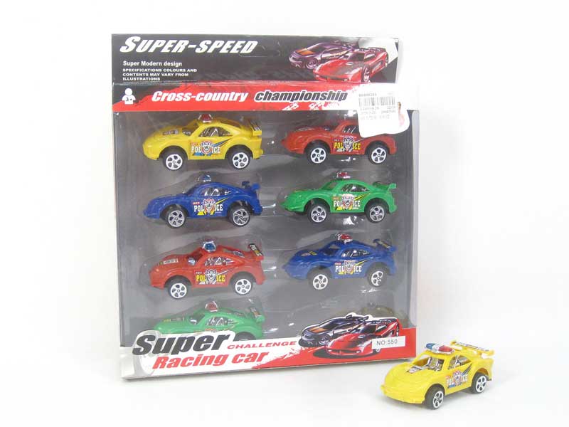 Pull Back Police Car(8in1) toys