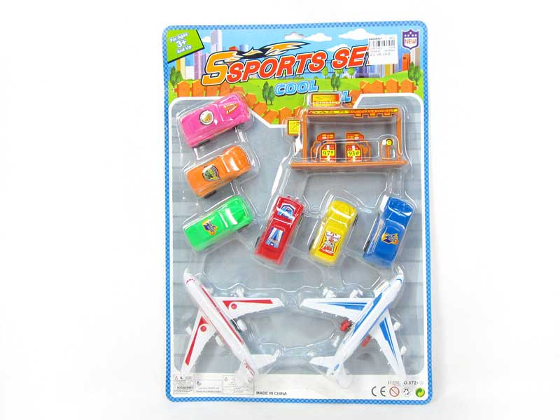 Pull Back Plane(9in1) toys