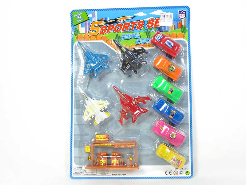 Pull Back Plane(11in1) toys