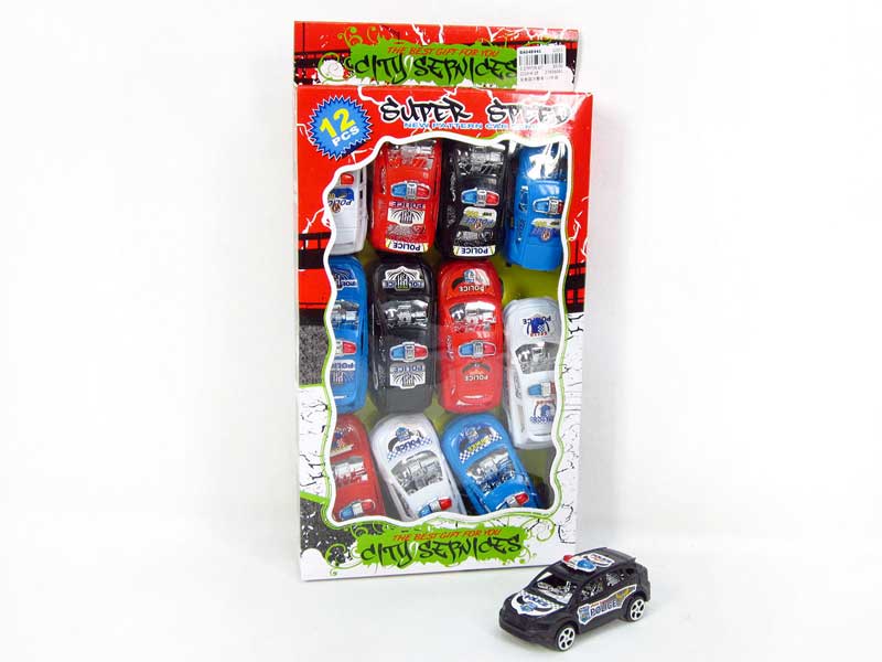 Pull Back Police Car(12in1) toys