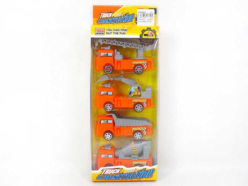 Pull Back Construction Truck(4in1) toys