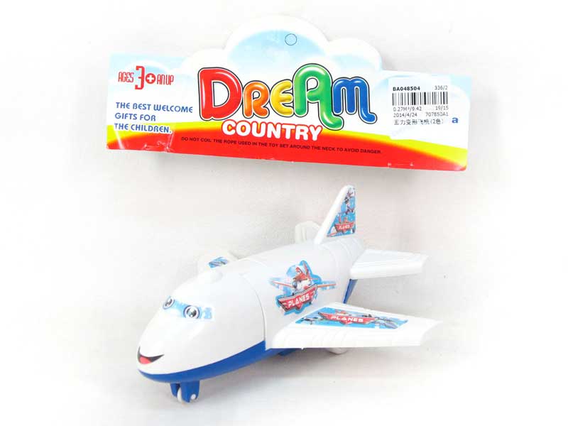 Pull Back Transforms Airplane(2C) toys